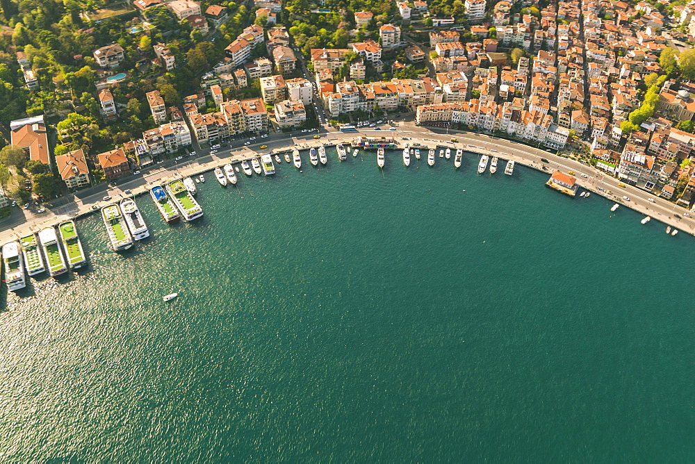 Aerial view of Golden Horn and Besektas area, Istanbul, Turkey