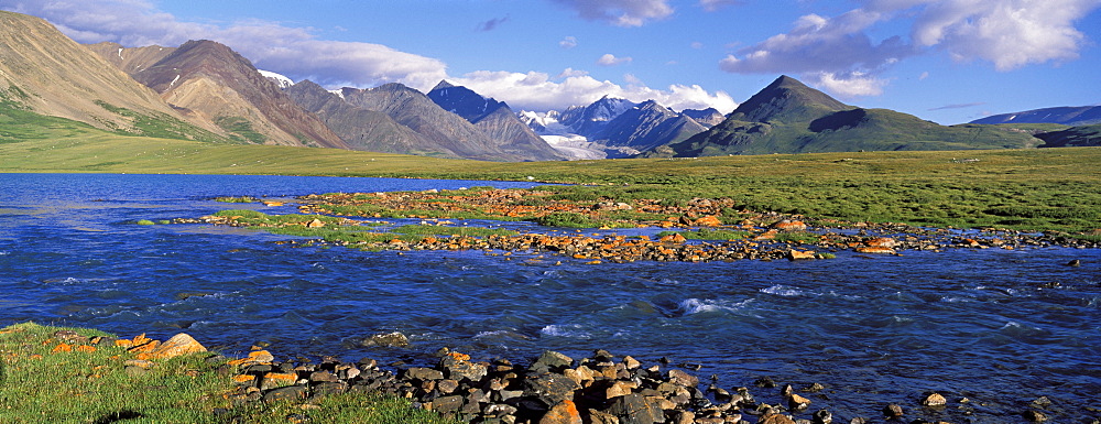 Glacial river, Altai Tavan Bogd National Park, Mongolia