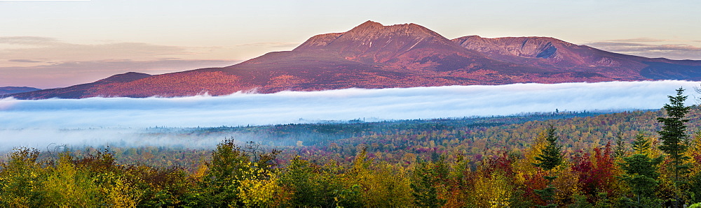 Mount Katahdin At Dawn In Maine's Katahdin Woods And Waters National Monument