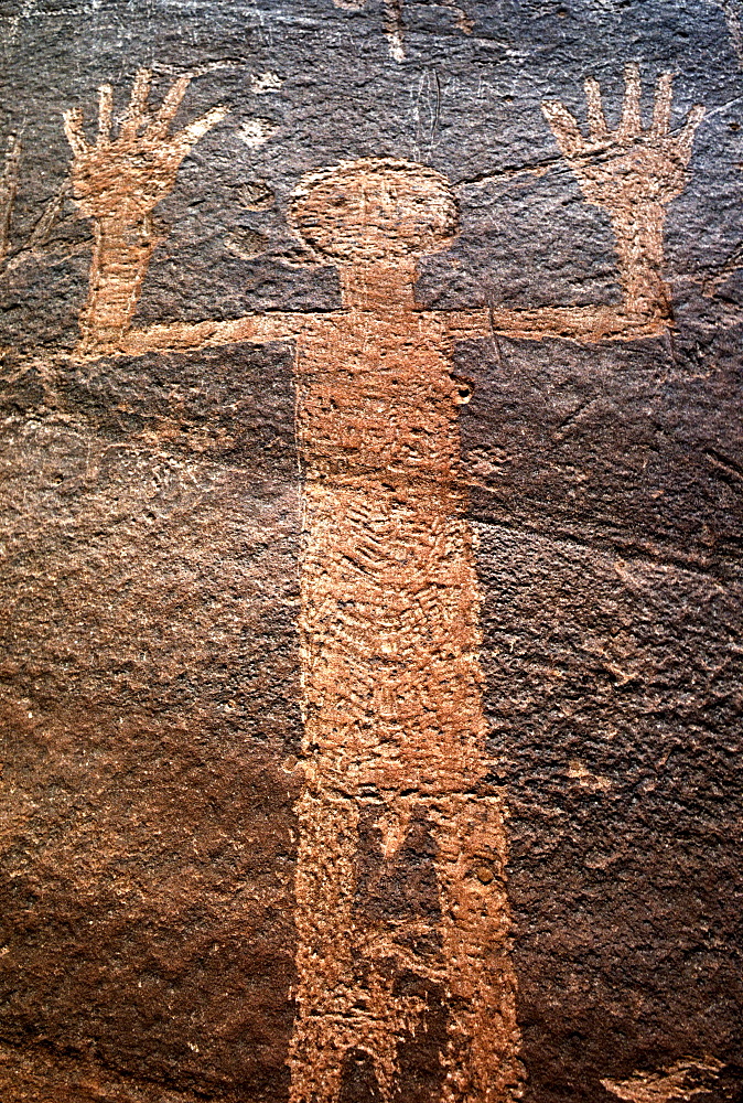 Anasazi petroglyph in the Paria River Canyon, Utah and Arizona