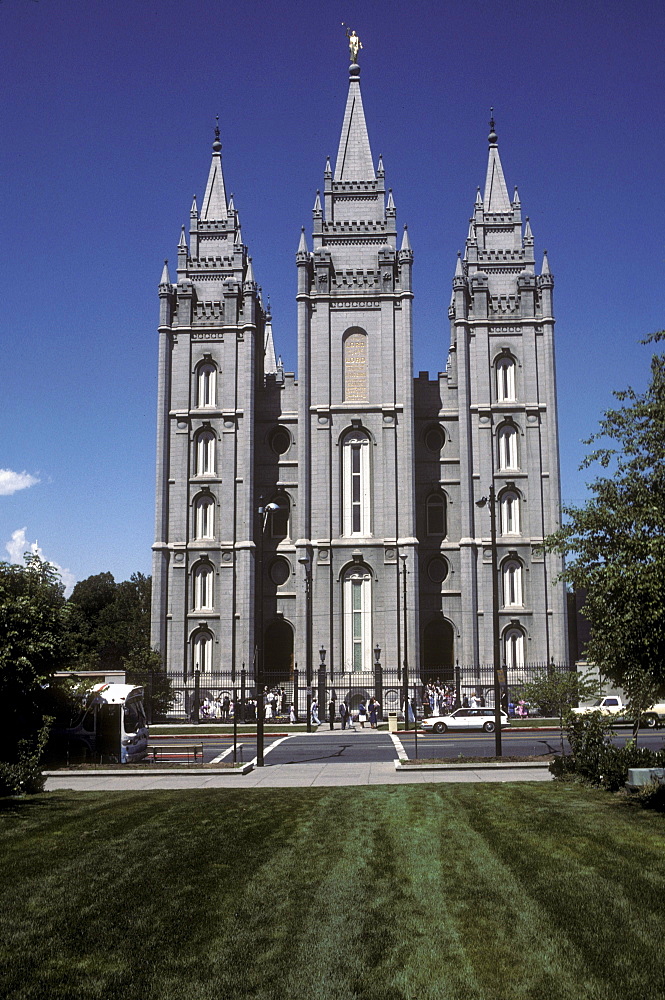 The Mormon Temple in Salt Lake City, Utah