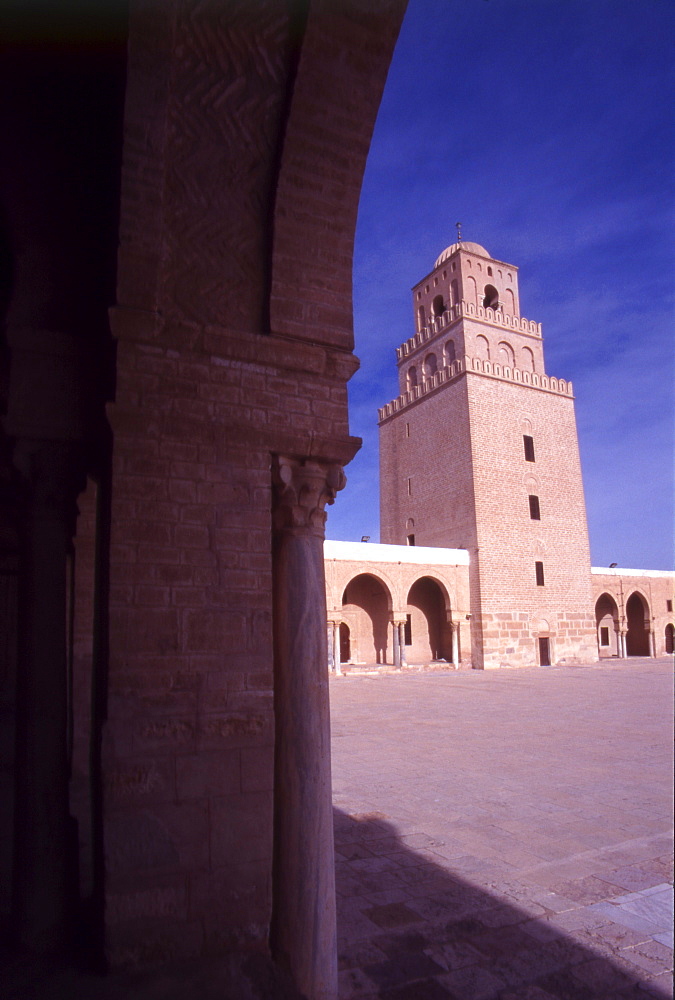 The Minaret of The Great Mosque, North Africa, Tunisia, Kairouan.