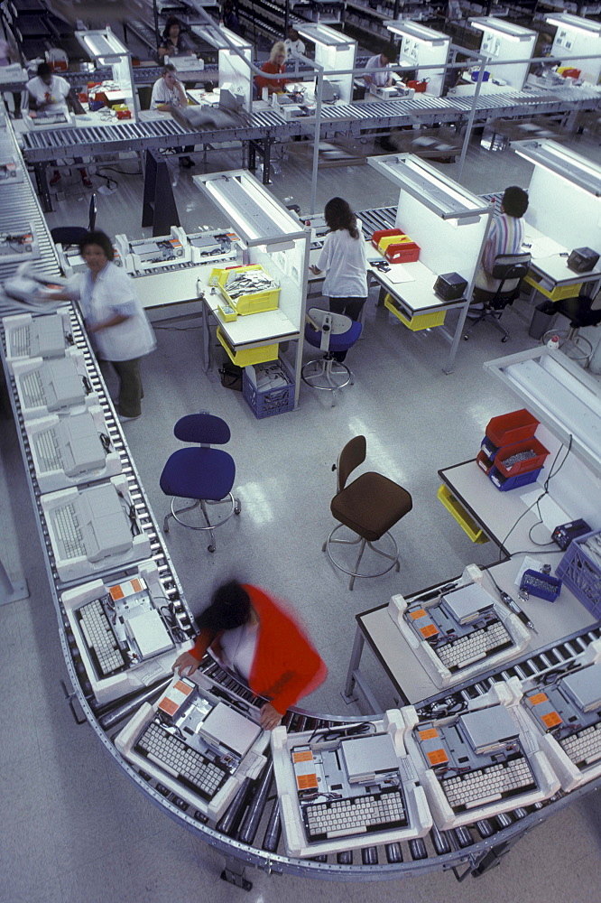 View of an assembly line.