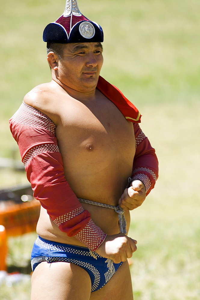 Wrestling match, Terelj National Park, Mongolia