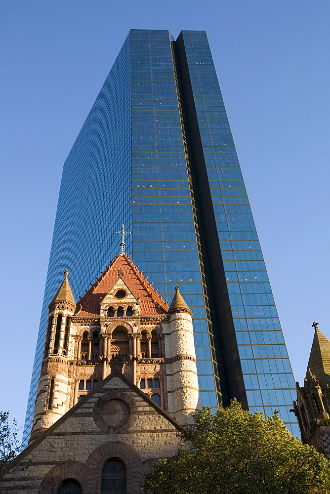 Anchored by the modern John Hancock building and the stately Trinity Church, Copley Square is a favorite Boston Tourist destinat