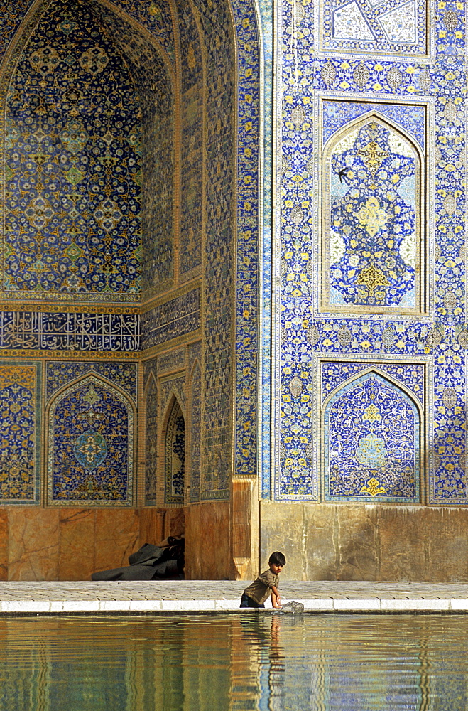 The ancient Imam Mosque in Isfahan, Iran.