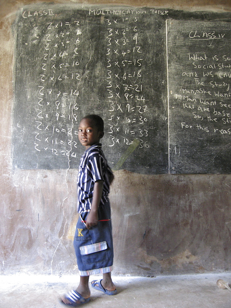 Mathematics class in Rural Sierra Leonean School