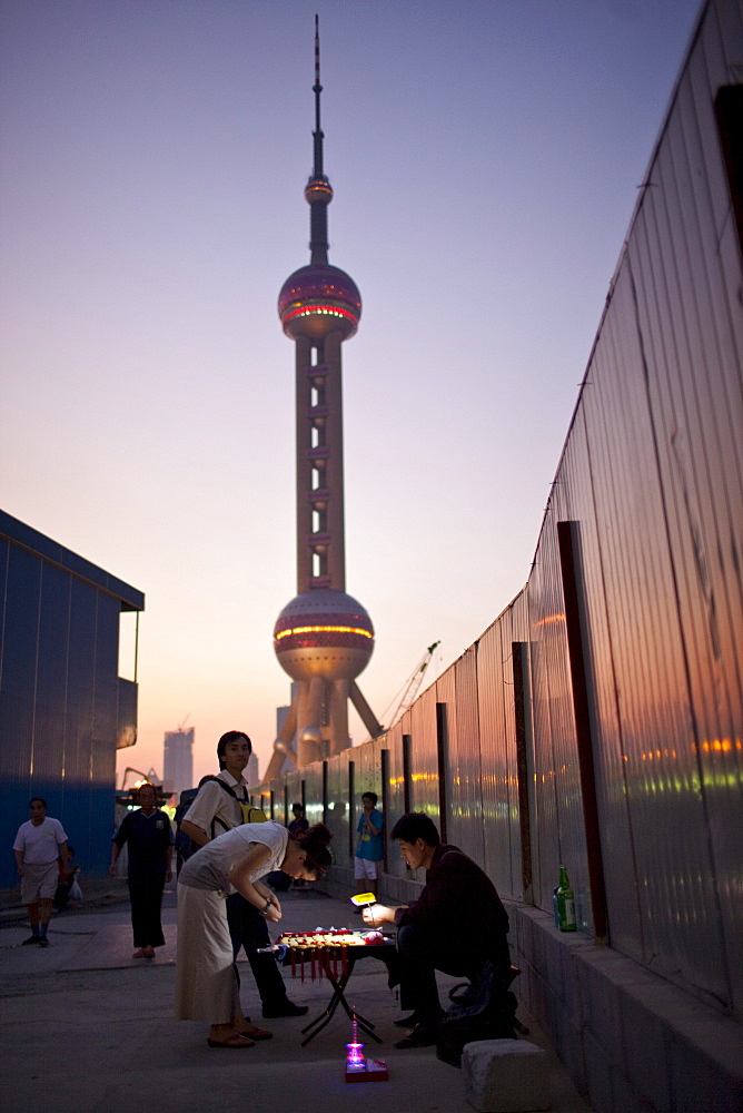 Oriental Pearl Tower in Shanghai's Pudong district, China.