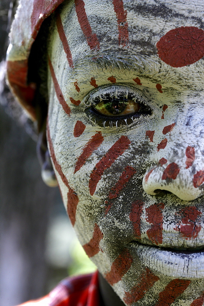 Kikuyu Tribesman with painted face-Thompson Falls