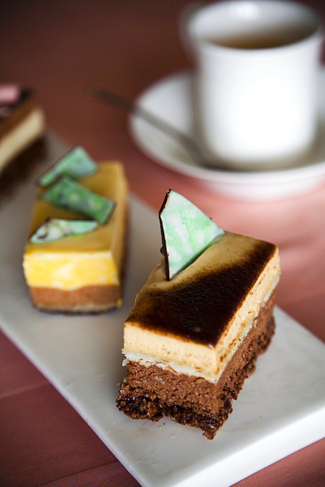 A detail of a dessert at a cafe in Las Terrenas, Dominican Republic
