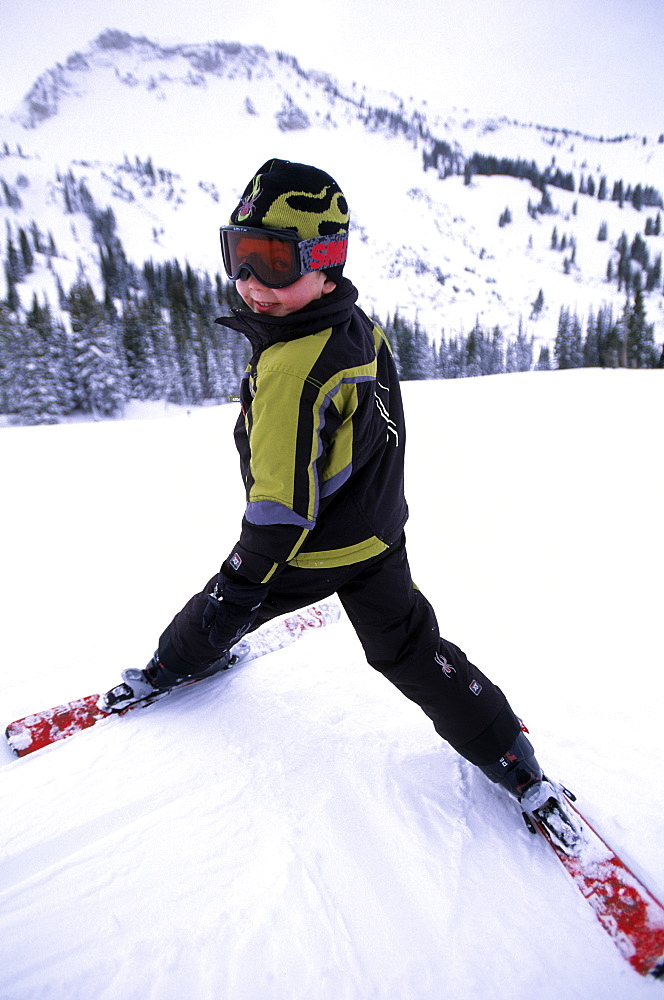 River Knight having fun at Alta, Utah, United States of America