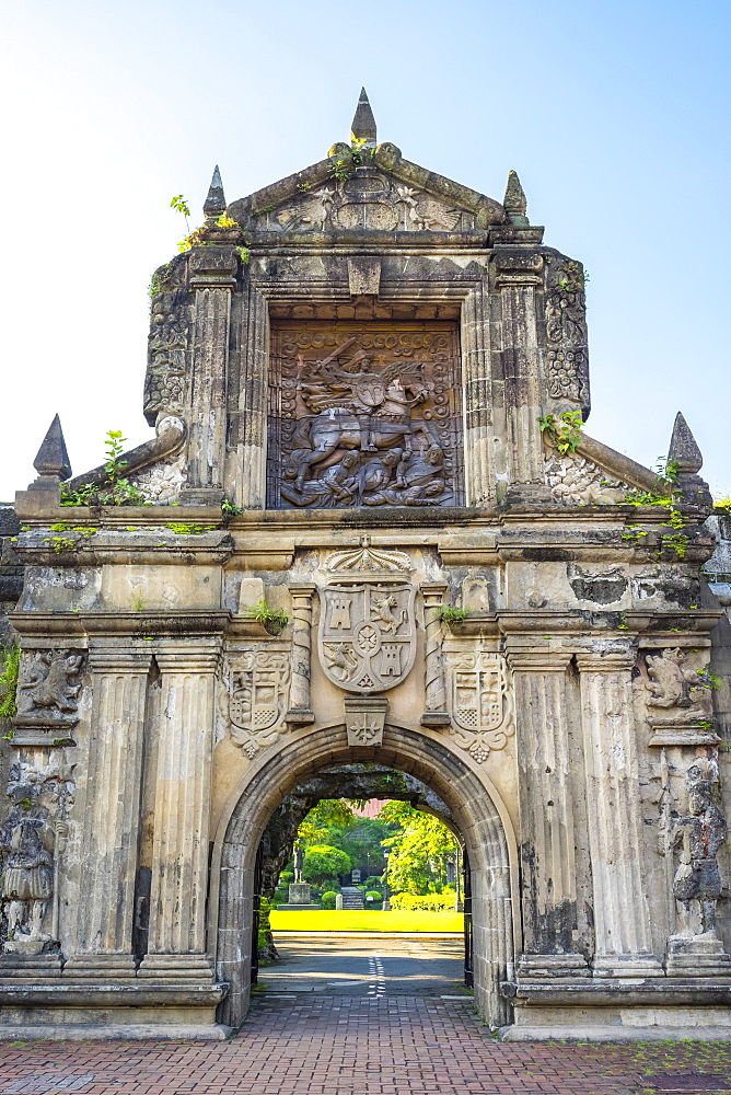 Reconstructed main gate entrance to Fort Santiago, Intramuros, Manila