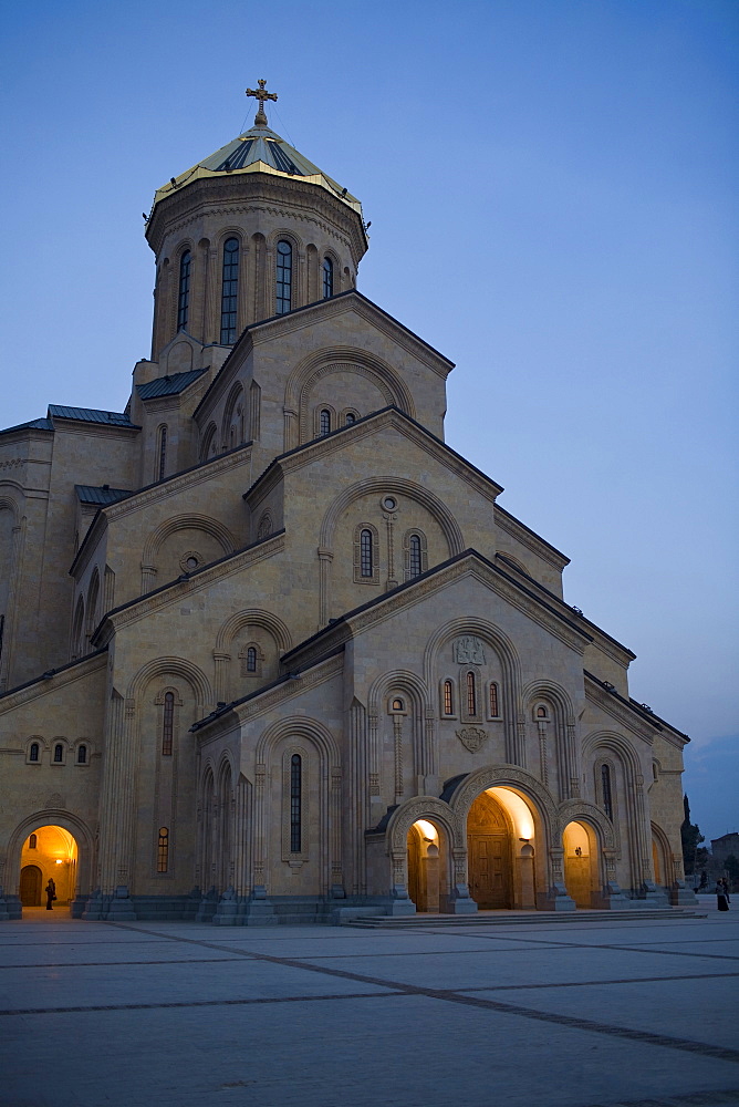 New Georgian Cathedral Tsminda Sameba, Tbilisi, Georgia.