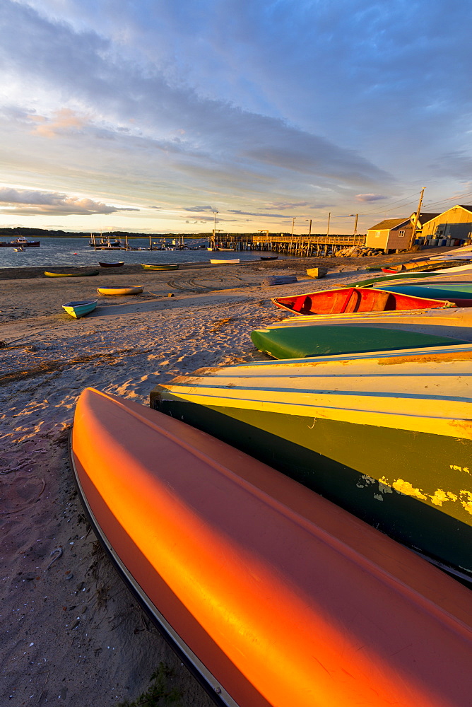 Skiffs At Pine Point In Scarborough, Maine