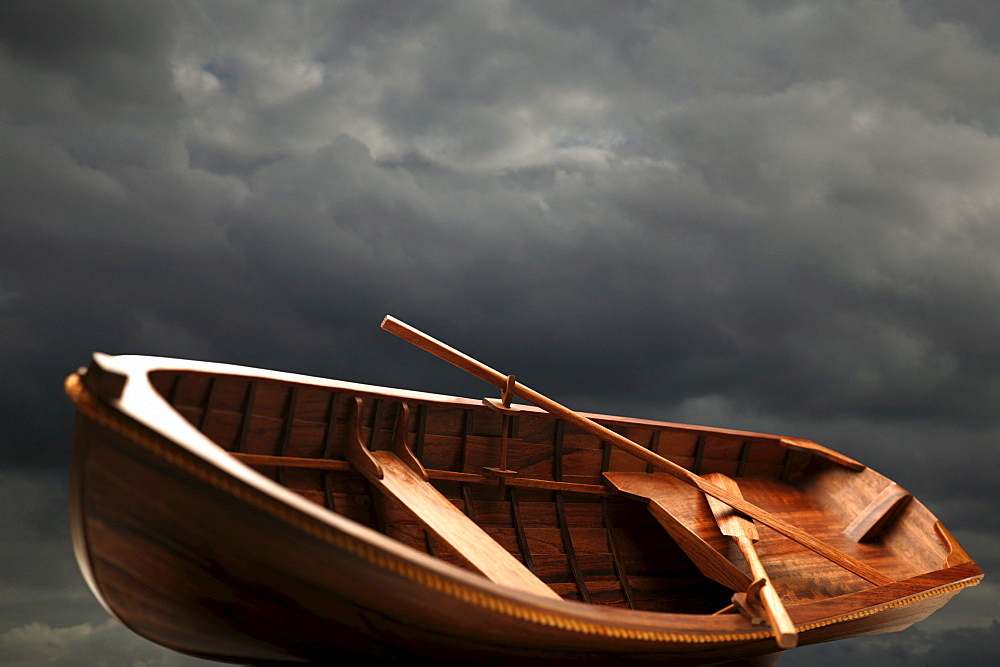 Wooden Rowboat