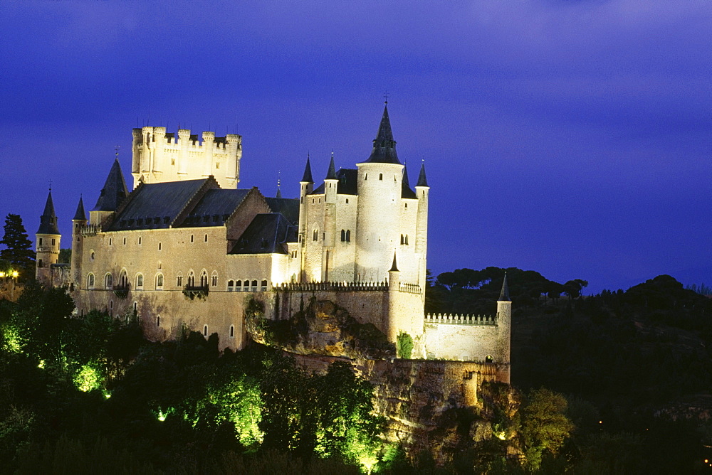 The Alcazar At Night, Segovia, Spain