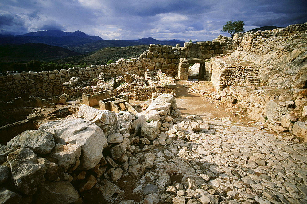 Archaeological Site Of Mycenae, Peloponnese, Greece