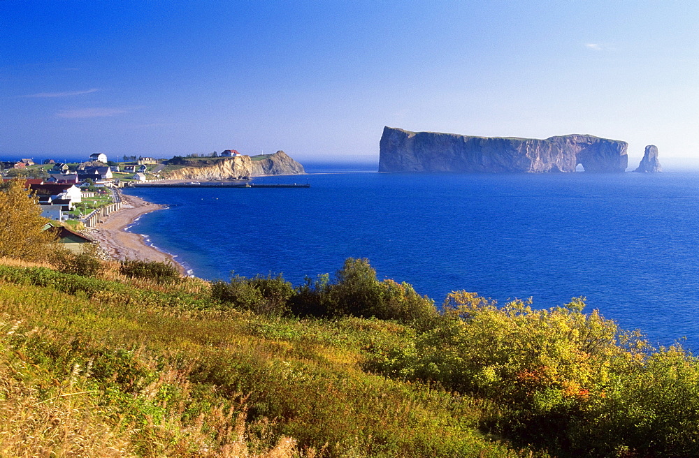 Perce Rock, Gaspe Peninsula, Perce, Quebec, Canada