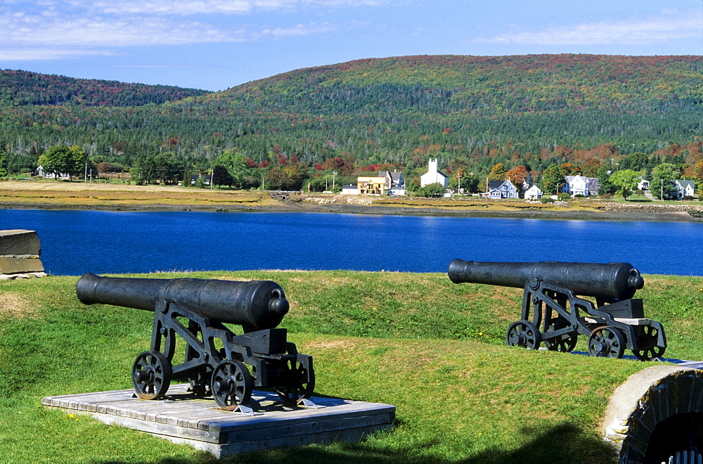 Cannons At Fort Anne National Historic Park, Annapolis Royal, Nova Scotia, Canada