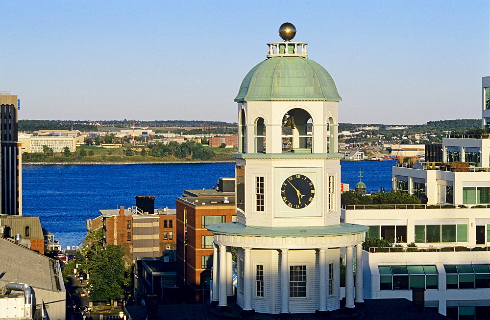 Halifax Clock Tower As Viewed From The Citadel, Nova Scotia, Canada