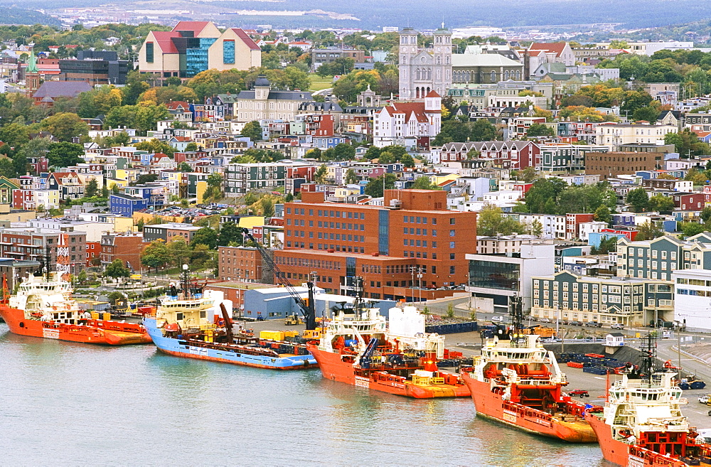 Overview Of Historic Saint John's, Newfoundland, Canada