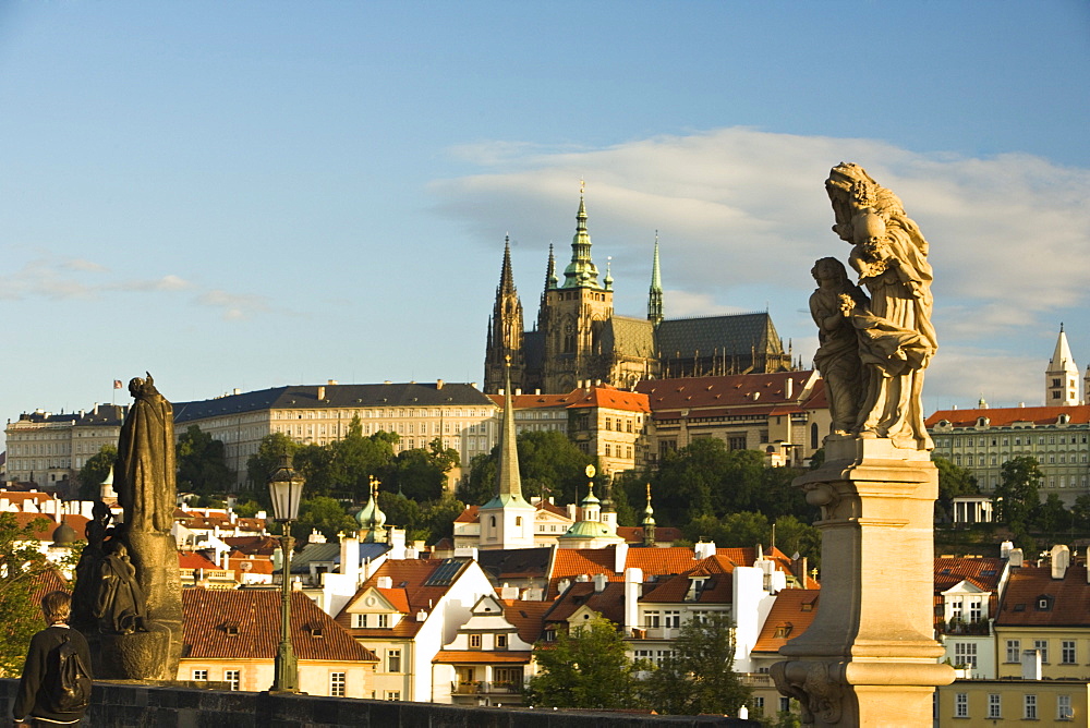 Prague Castle, Baroque Sculptures From The 18Th Century, Historical Center Of Prague, Czech Republic, Eastern Europe