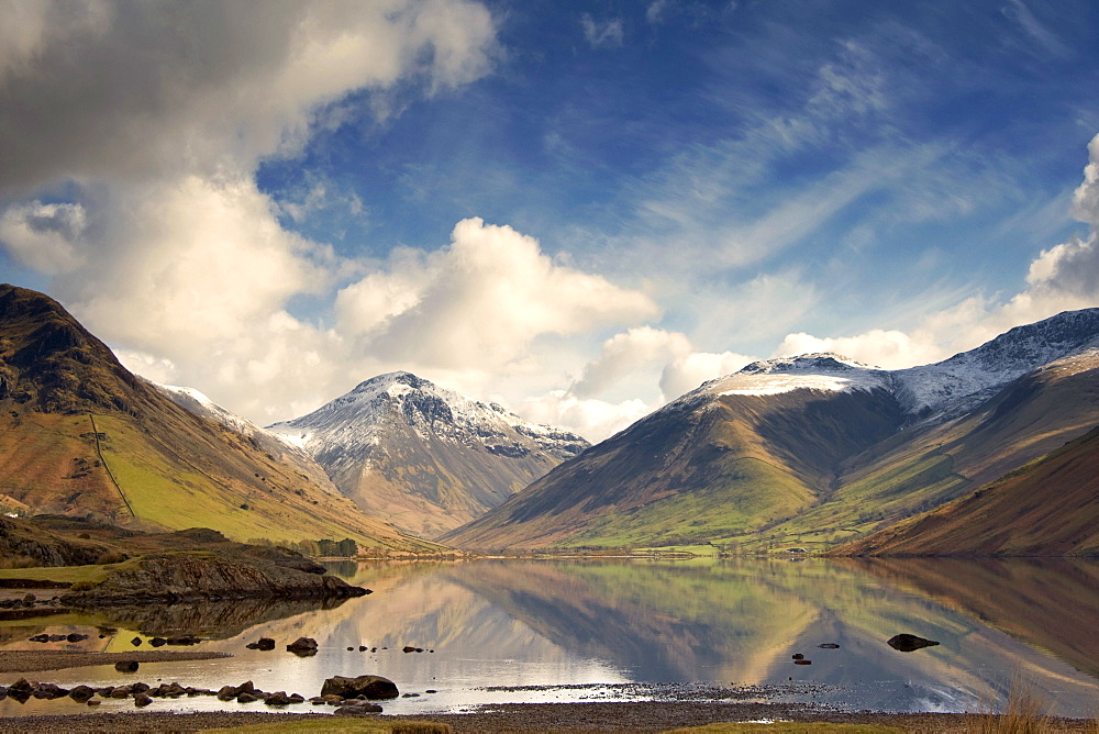 Mountains And Lake At Lake District, Cumbria, England, United Kingdom