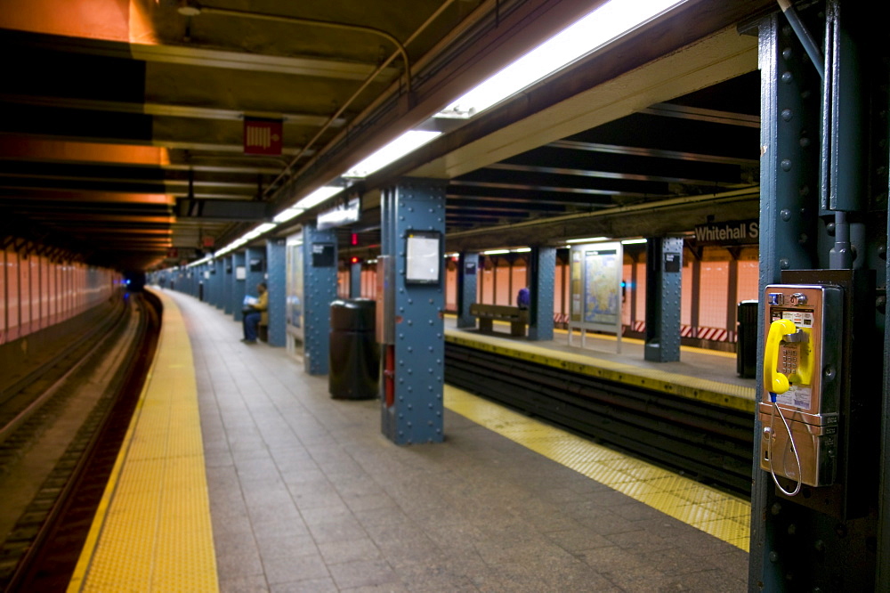 Telephones In New York City Subway Station, New York City, Usa