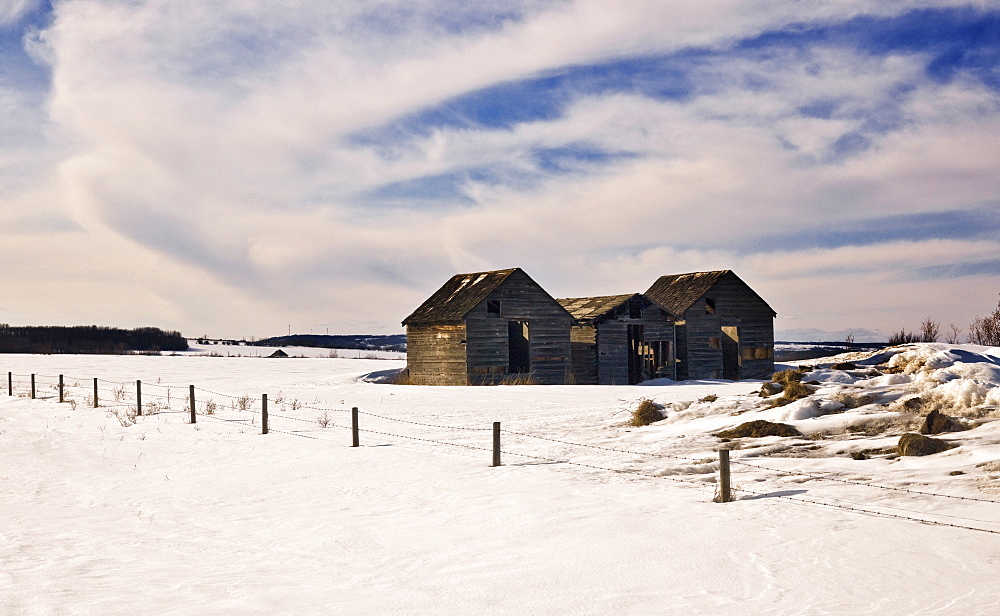 Farm Structures In Winter