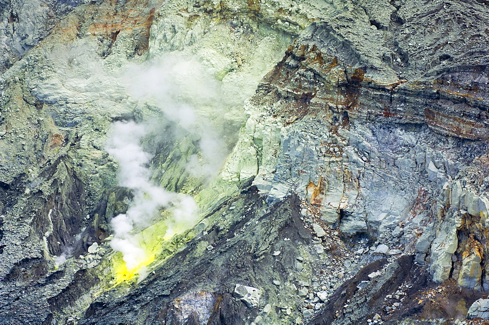 Sulfur Vent In Poas Volcano, Costa Rica