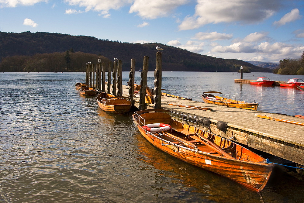 Boat Docked, Keswick, Cumbria, England