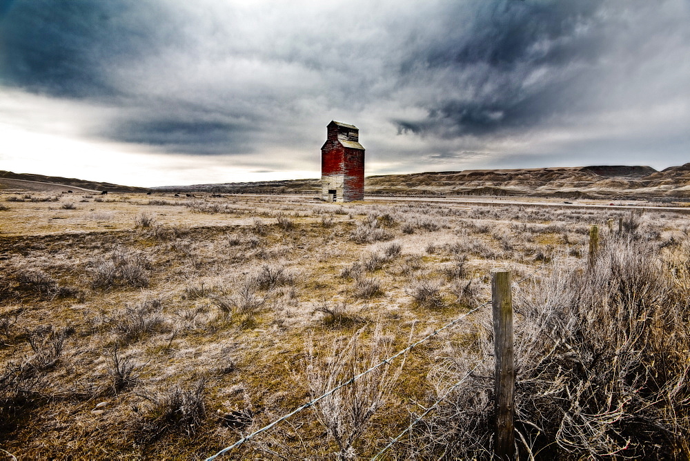 Old Grain Elevator, Dorothy, Alberta, Canada