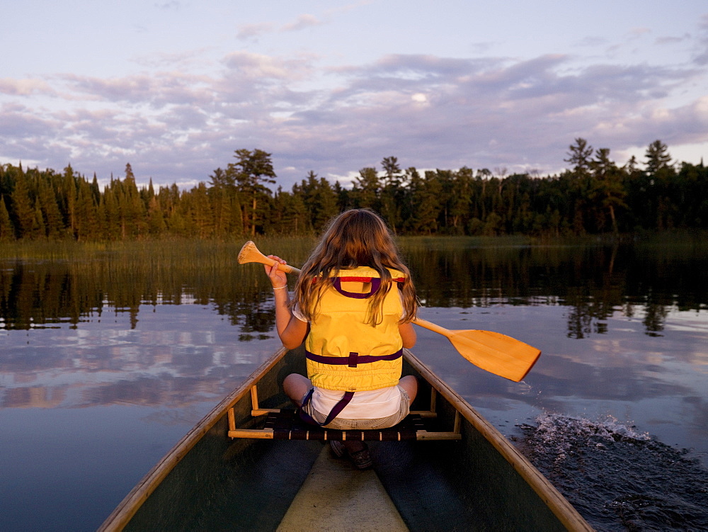 Girl In Canoe