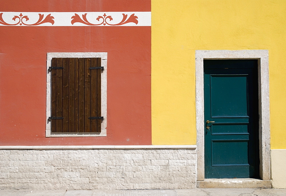 Asiago, Italy, Colorful House Front In Italy