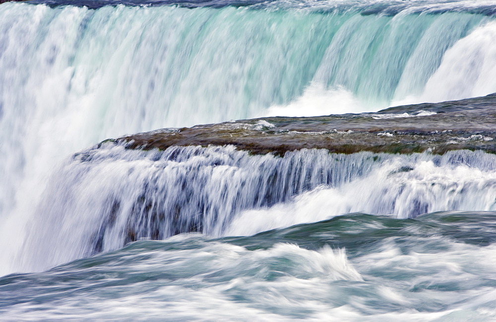 American Falls From Luna Island Viewpoint - Niagara Falls, New York, Usa