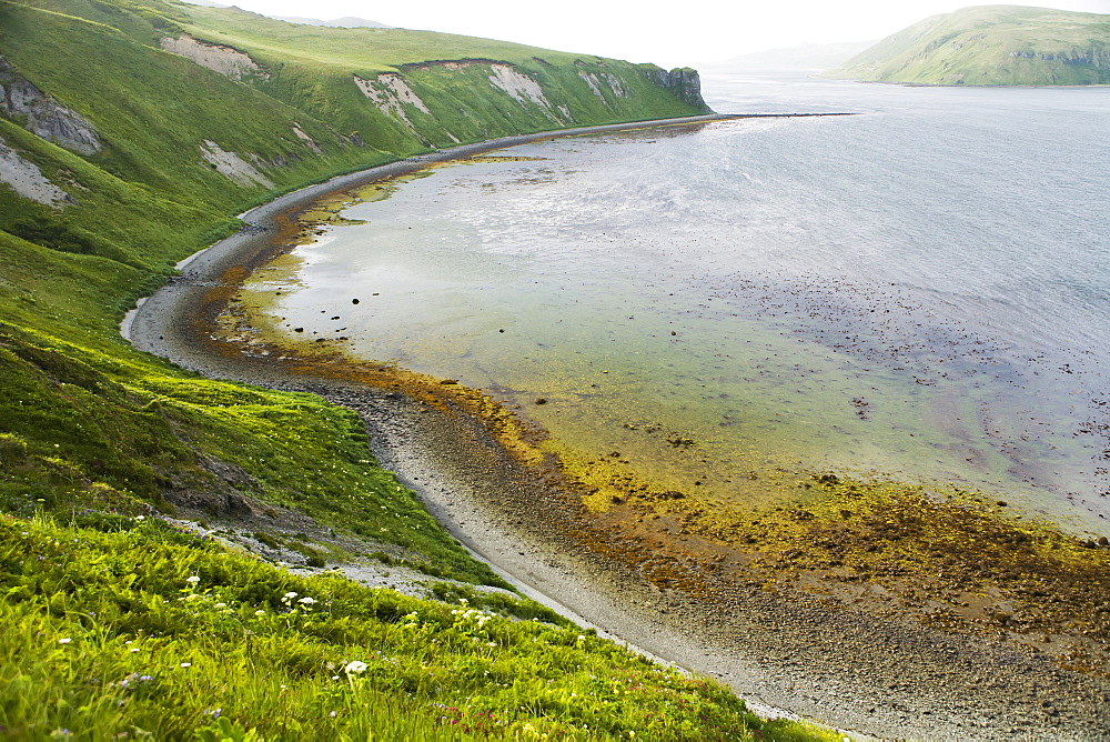 Low Tide Along The Coastline In The Isanotski Strait, False Pass, Alaska, United States Of America