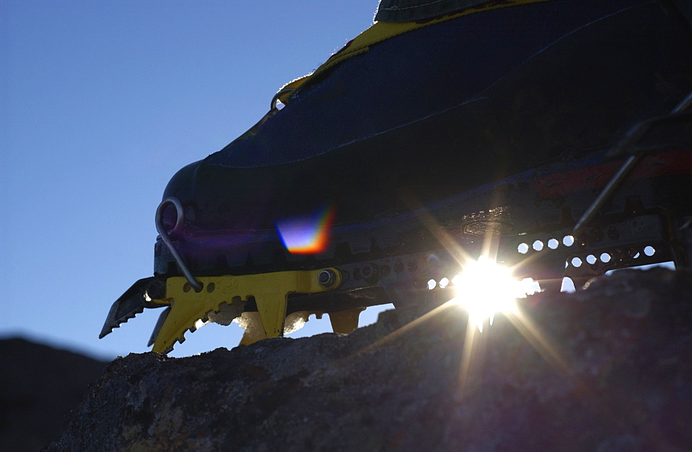 Mountain Climbing Crampon Silhouette, Mount Cokely, Port Alberni, Bc, Canada