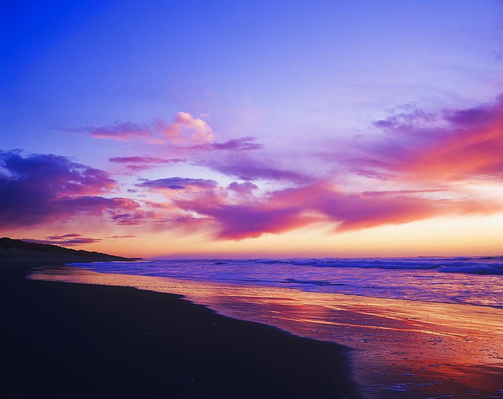 Colours Of A Sunset Colour Indian Beach, Cannon Beach, Oregon, United States Of America