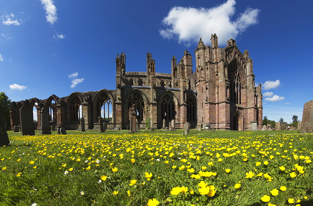 Melrose Abbey, Melrose, Scottish Borders, Scotland