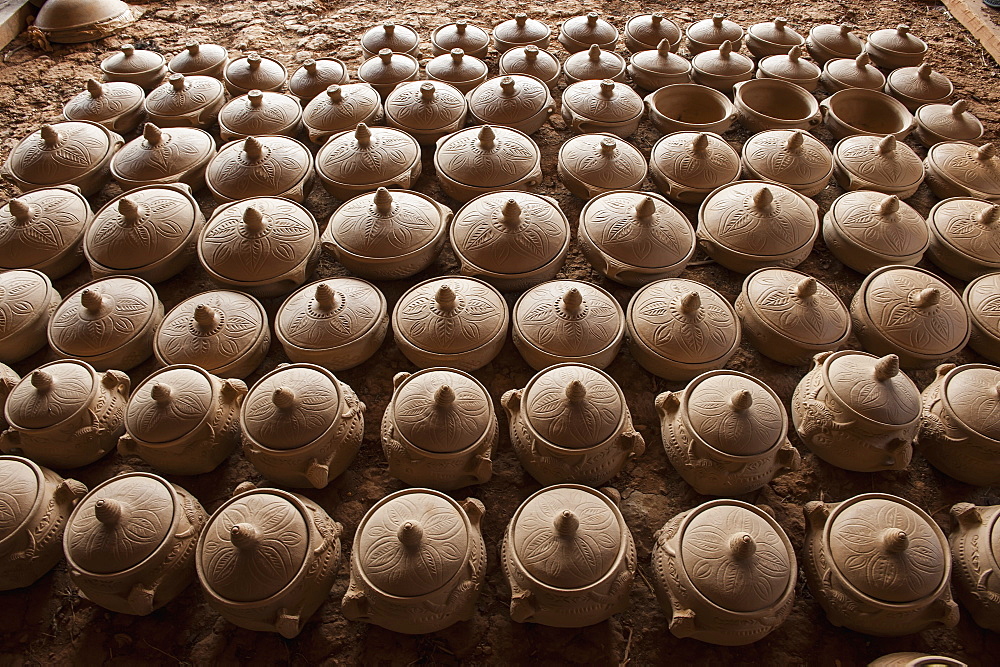 Handmade Black Pottery Before Firing, Zhongdian, Yunnan, China