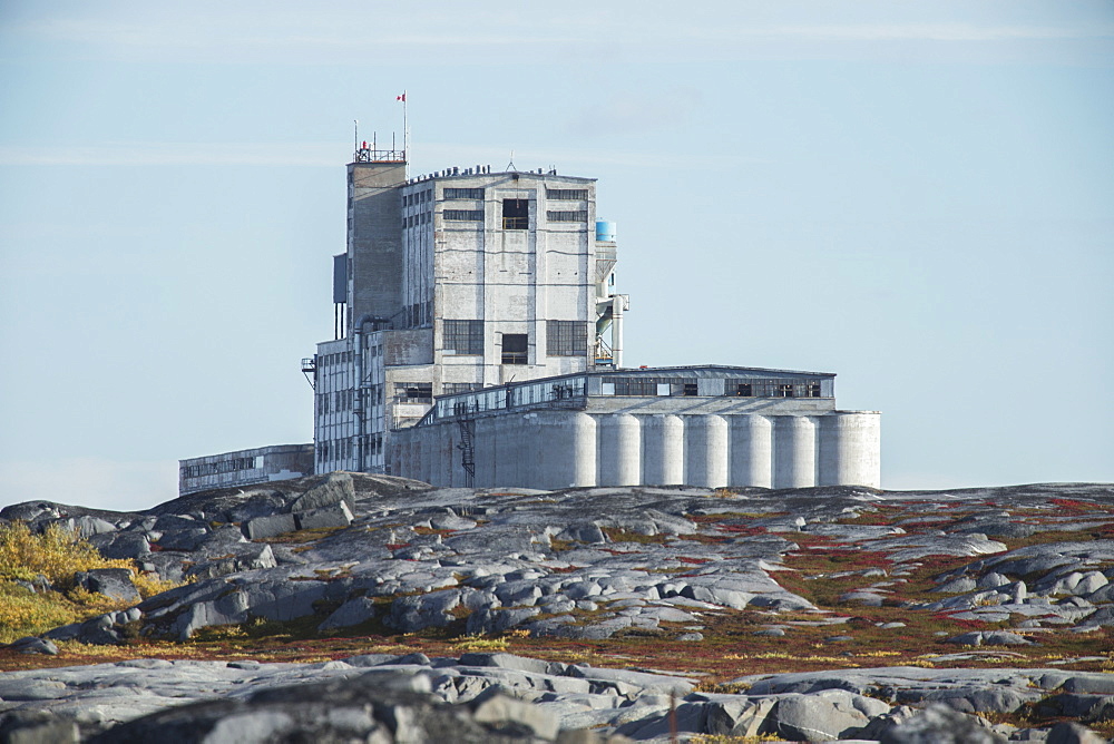 The Huge Port Building Of Canada's Only Arctic Seaport, Churchill, Manitoba, Canada