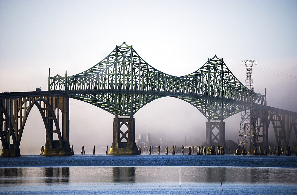 Mccullough Bridge Spans Coos Bay, North Bend, Oregon, United States Of America