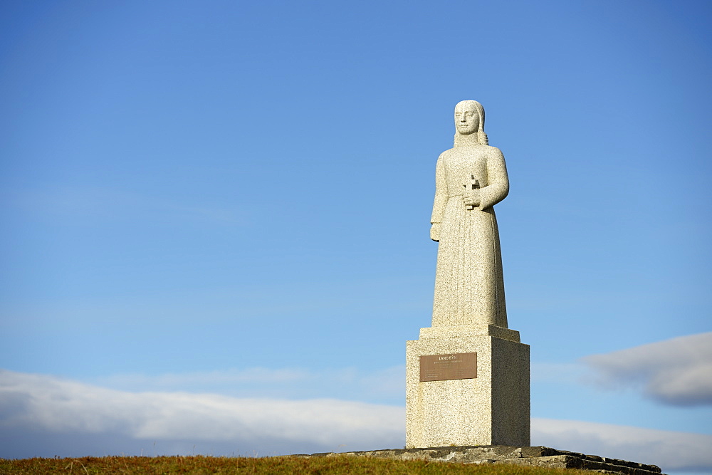 Landsyn, Statue In The Image Of The Angel, Church Of Strandarkirkja, Porlakshofn, Arnessysla, Iceland