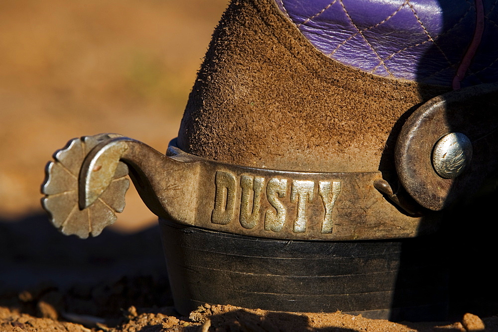 Agriculture - Closeup of a cowboy