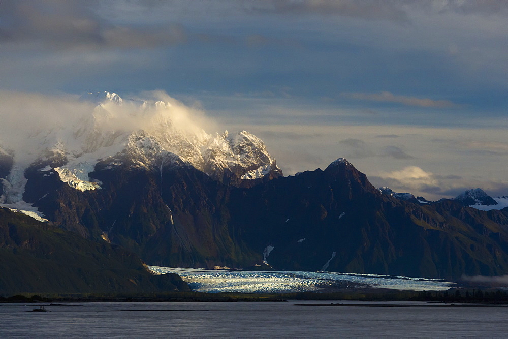 Child's Glacier In The Evening, Cordova, Alaska, United States Of America