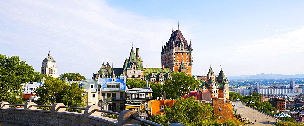 Chateau Frontenac, Dufferin Terrace And Price Building, Quebec City, Quebec, Canada