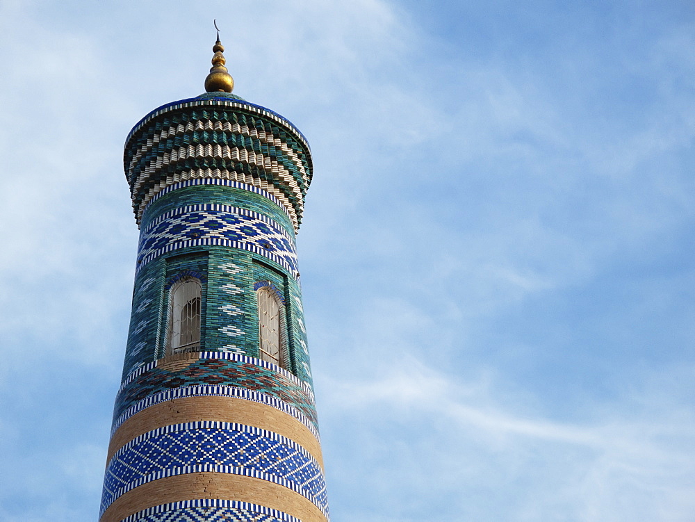 Islam Khoja Minaret, Ichan Kala Old City, Khiva, Kizilkum Desert, Khwarezm Region, Uzbekistan