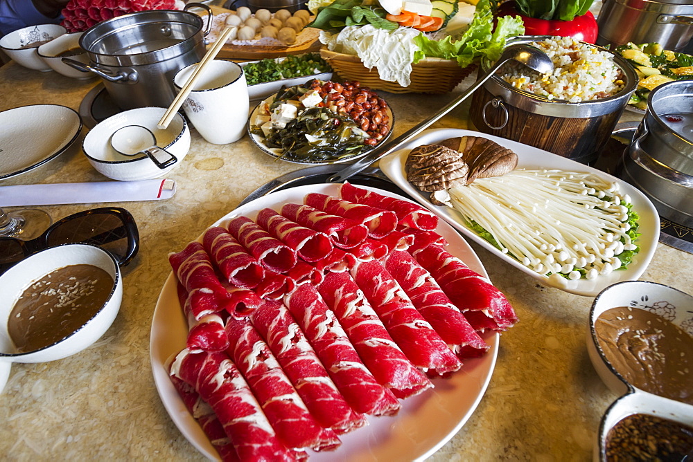 Hot Pot Meal At A Korean Restaurant, Ulaanbaatar (Ulan Bator), Mongolia