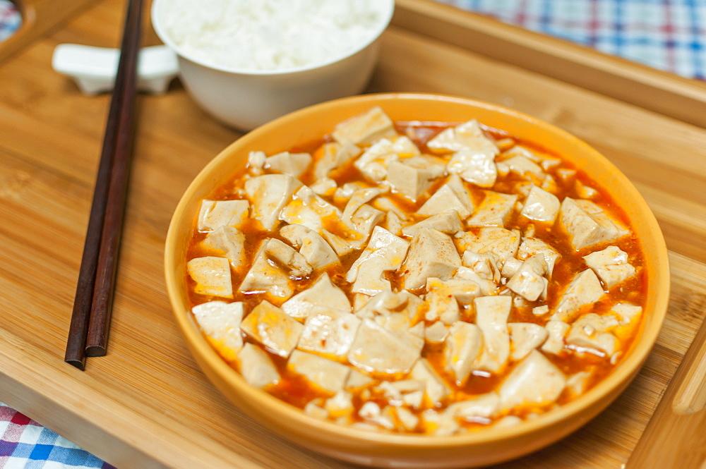 Chinese Braised Tofu, Wuhan, Hubei Province, China