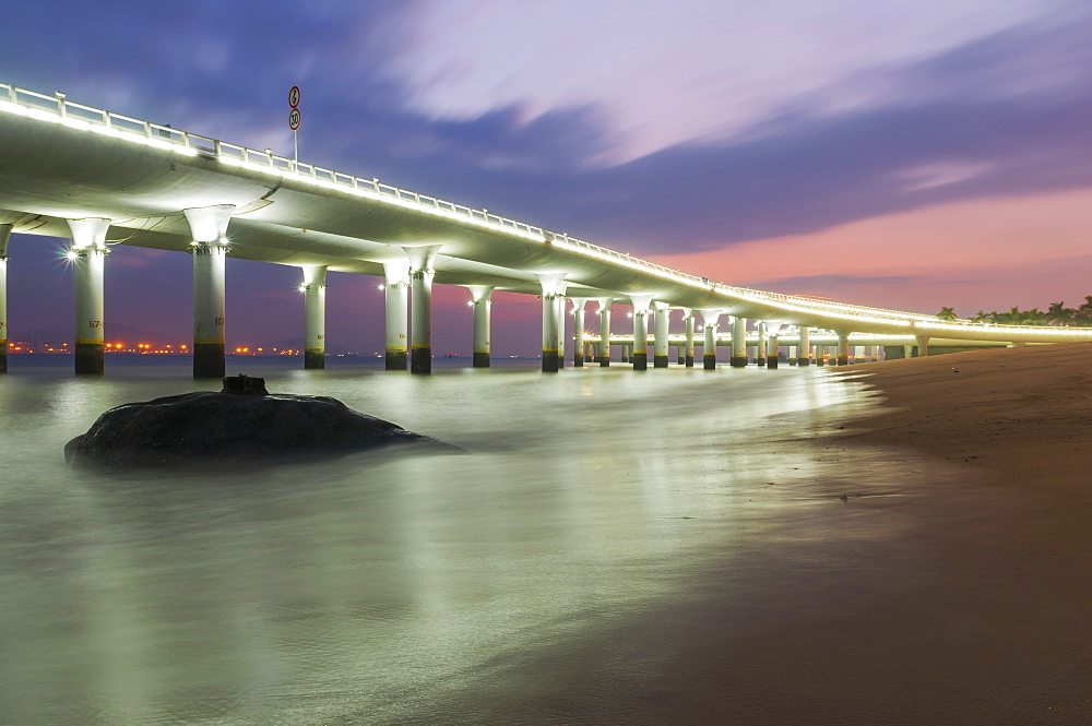 Highway Along The Beach, Xiamen, Fujian Province, China